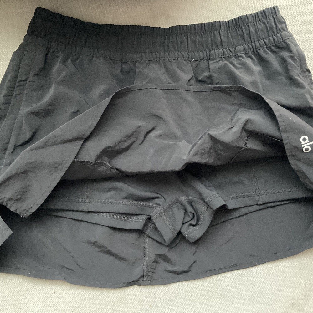 Alo Yoga Alumni Tennis Skirt Black S - Picture 8 of 9
